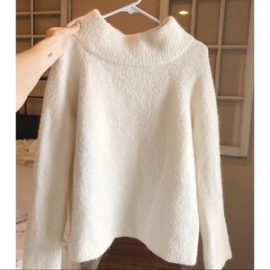 anthropology white sweater